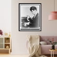 thumbnail image 3 of Historic Framed Print, Pianist William Kapell, featured in a performance of Liszt's Sonetta Del Petrarca, No. 104, an RCA Victor Red Seal August release, 17-7/8" x 21-7/8", 3 of 9