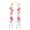 Pink, variant on 55 Inch Handmade Floral Wedding Sash with Tassel, Tropical Orchid and Lily Hawaiian Leis for Women, Congrats Graduation Stole for Luau Party Photo Prop, Carried Fashion Accessories, Blue