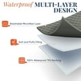 thumbnail image 5 of Lux Decor Quilted Fitted Waterproof Mattress Pad King Size – Mattress Protector with Deep Pockets - Soft Breathable Mattress Topper - Noiseless and Comfortable (Grey, 78"x 80"), 5 of 10