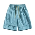 thumbnail image 2 of RFQWOVSR Women's 5" Inseam Athletic Shorts Loose Fit Casual Solid Color Quick Dry Gym Workout Shorts L, 2 of 4