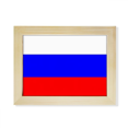 thumbnail image 1 of Rusia Nacional Europa país Escritorio de madera Arte Pintura 6x8 pulgadas marco de foto foto, 1 of 4