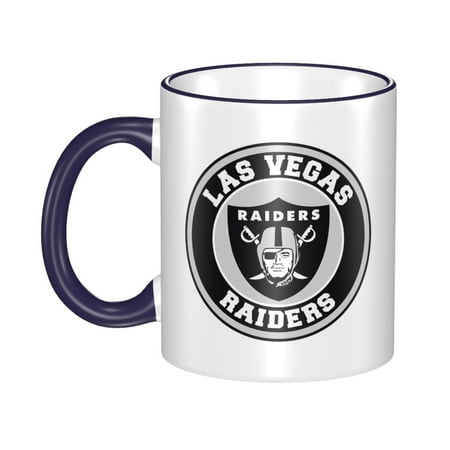

Las_Vegas_Raiders 11 Oz Originality Coffee Mugs Large Water Mugs With Handle Porcelain Coffee Cup Thank You Gifts For Mom Dad And Friends Navy Blue