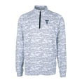 thumbnail image 2 of Men's Cutter & Buck Charcoal Tulsa Drillers Traverse Camo Print Stretch Quarter-Zip Pullover Top, 2 of 3