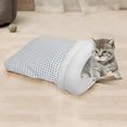 thumbnail image 7 of Extra Large Pet Sleeping Bag - Thick Warm Semi-Enclosed Cat House for Medium Dogs and Large Cats - Durable Linen Material 37x46cm Indoor Pet Bed, 7 of 7