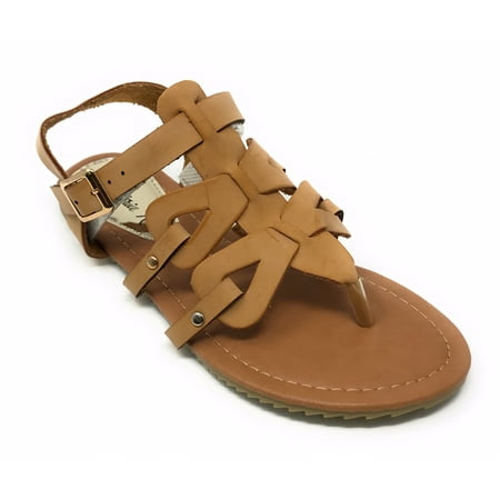 

Victoria K Women s Gladiator Style Multi Loops With Double Crossover Sandals