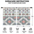 thumbnail image 2 of Blackout Kids Curtains,Multicolor Floral and Geometric Boho Pattern Childrens Insulated Curtains Set Of 2,Bedroom Essentials,Toddler Room Decor 42x54in(106x137cm), 2 of 5