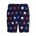 thumbnail image 3 of Picia Watercolor Stars1 Pajama Shorts for Men, Men's Pajama Bottoms, Sleepwear,Short Pajama Pants-3X-Large, 3 of 9