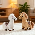 thumbnail image 6 of Gaiwos Electric Horse Plush Toy 8.3 inches, Simulated Horse Walking Sound, Wagging Tail, Interactive Sound Pony for Holiday Play & Festive Home Decor, 6 of 6