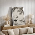 thumbnail image 4 of Framed Canvas Print Chinese Crane Wall Art Elegant Oriental Bird Nature Decorative for Living Room Bedroom - 16"x24" WHITE, 4 of 8