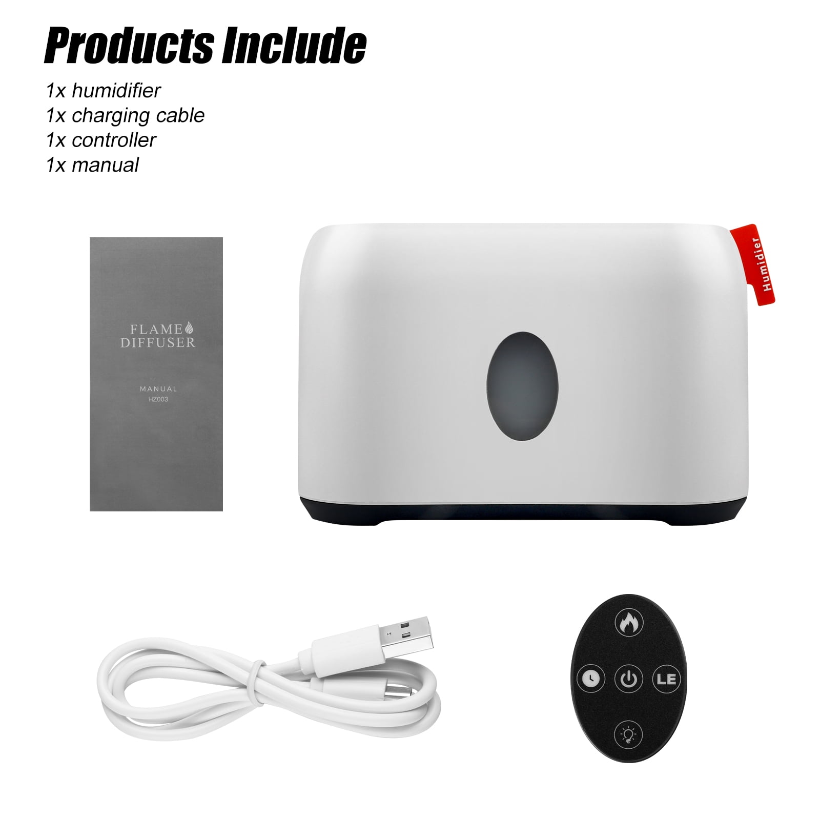 CELECTIGO Flame Air Diffuser Humidifier, Upgraded Scent Diffuser for Essential Oils, Ultrasonic Aromatherapy, Fire Mist Humidi with Auto-Off Function for Room Home Office
