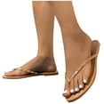 thumbnail image 4 of Gspmoly Womens Slides, Women'S Casual Spring Beach Flip Flops with Studded Straps & Ruffled Detail - Comfortable Open-Toe Sandals In Multiple Colors, Sizes 36-45, 1 Pair Slippers Women, 4 of 8