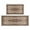Boho Brown Pattern-1, variant on Vintage Dark Brown Pattern Boho Rugs and Mats Non Skid Washable Absorbent Microfiber Soft Kitchen Mat for Floor Set Of 2 Decor Stain Resistant 17"x47" 17"x30"