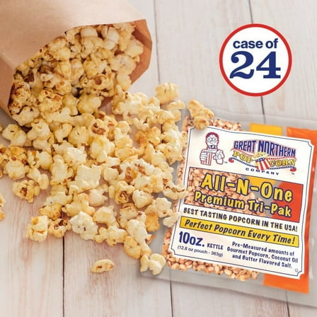All-in-One 10oz Popcorn Kernel Packs, 24 Case