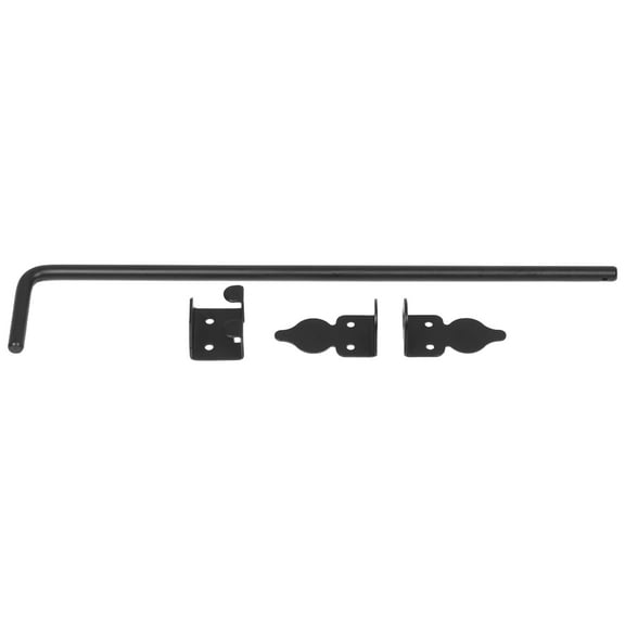 WORGEOUS Heavy Duty Cane Bolt Drop Rod For Fence Gate Wood Gate Hardware 18-Inch Outdoor Gate Stopper Ground Rod Cane Bolt For Garden Yard Patio Shed Doors