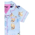 thumbnail image 3 of Bluey Girls Button Front Top and Pants Pajama Set, 2-Piece, Sizes 4-12, 3 of 4