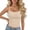 *Beige, variant on VBVC Women's Basic Spaghetti Strap Camisole , Ladies' Form Fitted Tank Top , Slim Fit Cropped Cami For Women,Beige,Free Size