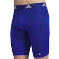 thumbnail image 2 of Men's adidas 3-pack Sport Performance Mesh 9" Long-Leg Boxer Briefs Color: Blue Gray Size: L, 2 of 4