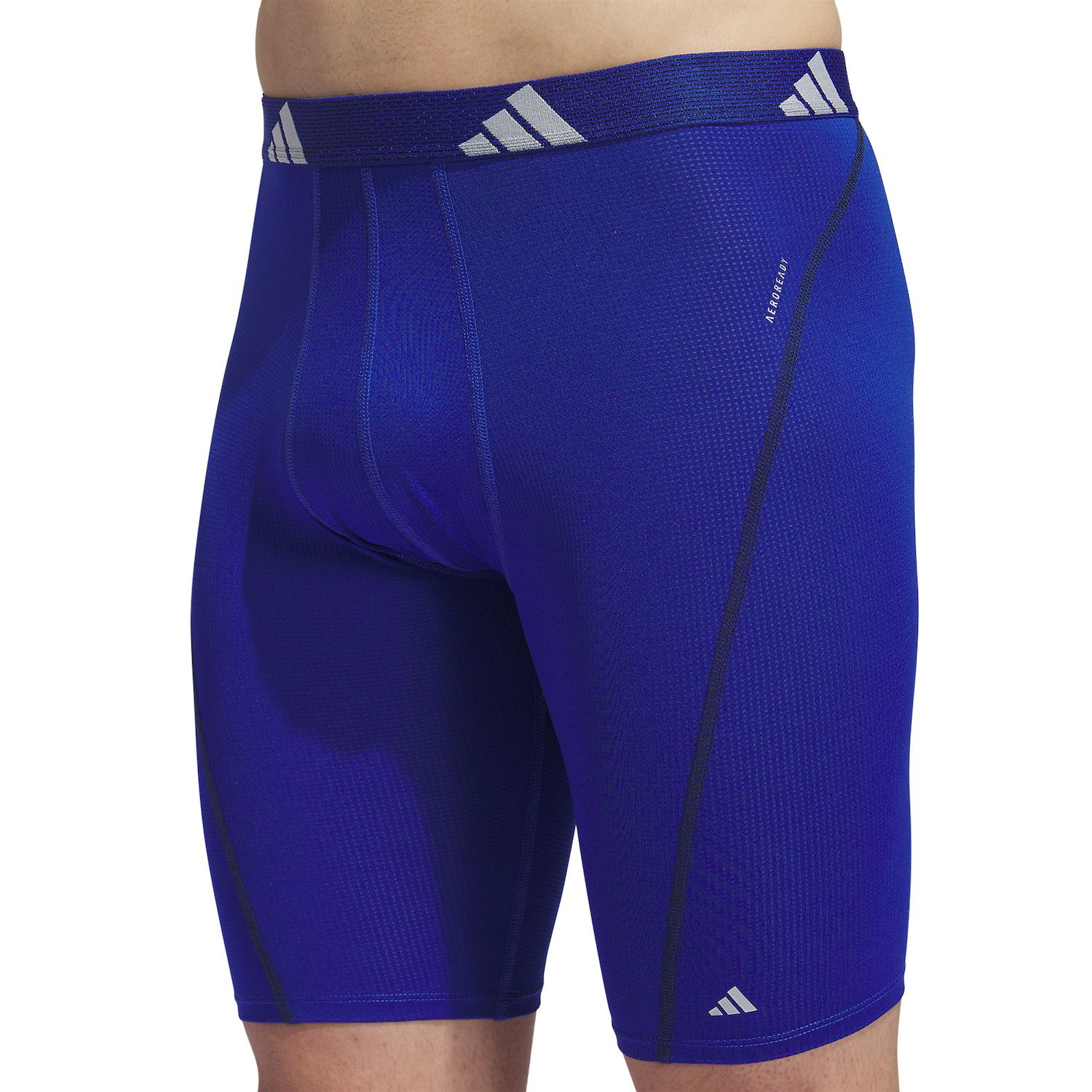 Adidas Sport Performance Mesh Long-Leg Boxer Briefs 3-Pack Men's Blue photo 2