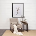 thumbnail image 3 of Set of 3 Brown Wood Round Top Accent Tables with Iron Nesting, 3 of 3