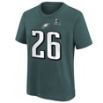 thumbnail image 2 of Youth Nike Saquon Barkley Midnight Green Philadelphia Eagles Super Bowl LIX Player Name & Number T-Shirt, 2 of 3