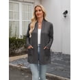 thumbnail image 4 of Zeagoo Cardigan for Women Long Sleeve Open Front Sweaters Casual Loose Lightweight Cardigans with Pockets, 4 of 6
