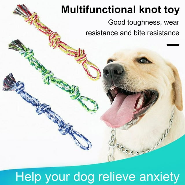 CBFFDC Machine Washable Pet Toy Bite Resistant Interactive Dog Rope Toy Anxiety Relief Soft Fabric Daily Training Pet Toy