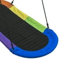 thumbnail image 2 of Sorbus Saucer Swing Surf Mat for Backyard Playground Oval Platform - Fits 3 Kids, 2 of 11