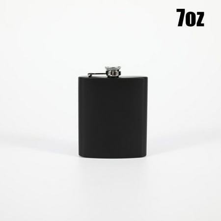 

Matte Stainless Steel Portable Whiskey Alcohol Liquor Pocket Wine Bottle