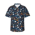 thumbnail image 1 of Balery Ball Sports Camisas hawaianas de manga corta para hombre, camisas playeras de corte holgado, camisas de vacaciones con botones,Small, 1 of 7