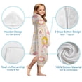 thumbnail image 7 of Cute Princess Castle Pattern Hooded Bath Towel，50"x30" for Ages 3 To 12 Kids, Quick Dry Lightweight Soft Microfiber Hood Beach Towel Cover Up for Kids, 7 of 7