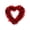 Valentines Day Decorations - A, variant on 12 Inch Valentine’s Day Heart-Shaped Wreath – Red Garland Hanging Decoration with Love Letter Accent, Shiny Metallic Love Heart Door and Wall Decor for Home, Party, Wedding, and Classroom(no light)