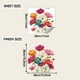 thumbnail image 2 of Pegatinas electrostáticas florales para ventanas, decoración de cristal extraíble para facilitar su aplicación, películas elegantes para ventanas y azulejos, que mejoran los espacios habitables, 2 of 6