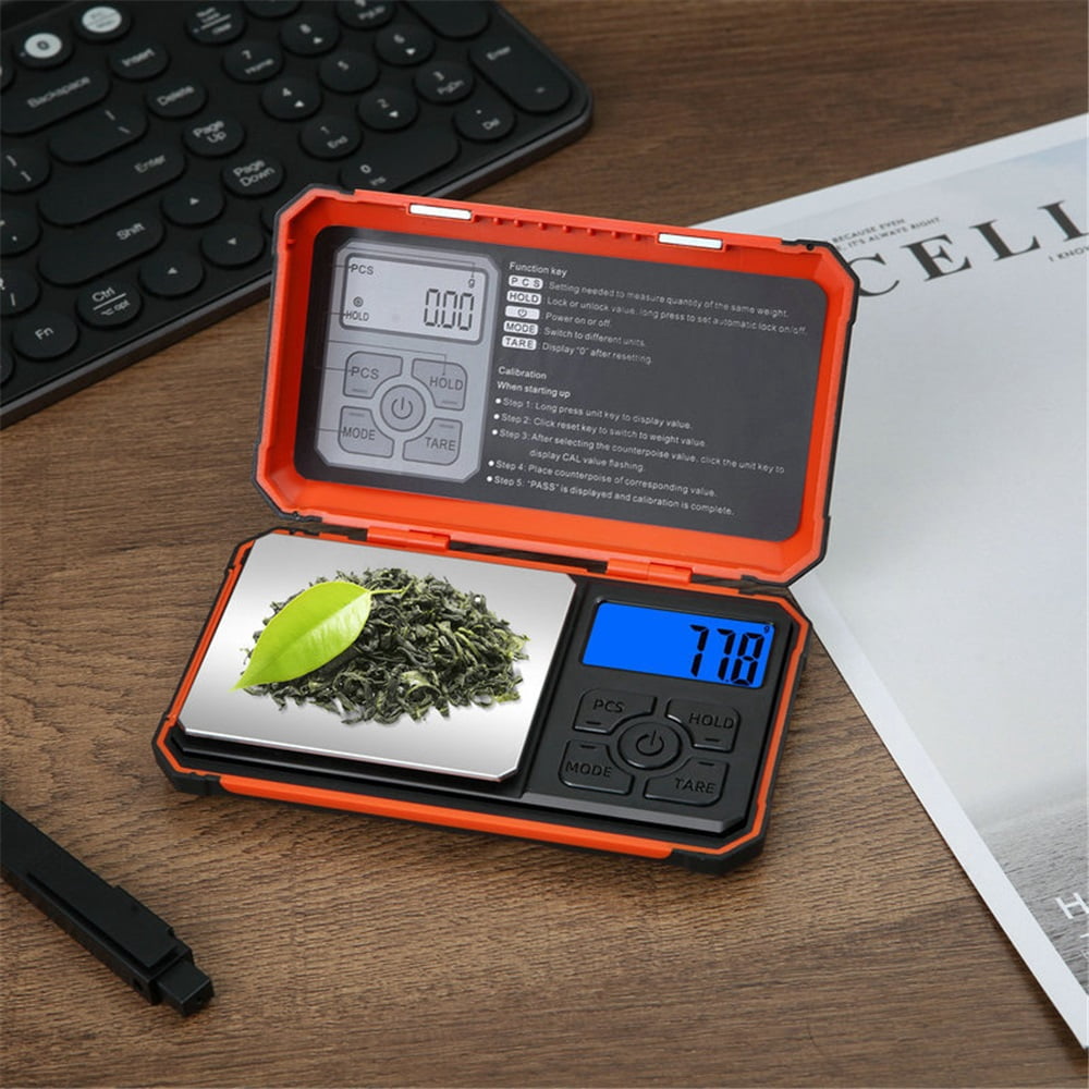 Digital Pocket Scale, Gram Scale 500g/0.01g, Units Conversion Smart Scale, LCD Display, for Food, Coffee, Jewelry, Medicine, Herb（Battery not included）