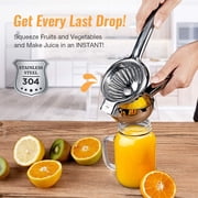 Lemon Squeezer Stainless Steel Hand Press Juicer Manual Citrus for Juicing Lemon & Limes