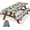 Bear, variant on Sunflower Plaid Picnic Table Cover with Bench Covers and Bag, Camping Essentials, Checkered Floral Windproof for 8 Ft Rectangle Tables and Seats,with Drawstring Bag(30x96 Inches)
