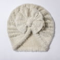 thumbnail image 4 of Krdevn Baby Hat - Cozy Solid Beanie with Soft Bow for and Toddler in Cold Weather,0-24 Months, 4 of 4