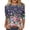 29#Rose Gold, variant on 3/4 Length Sleeve Shirts for Women Floral Business Shirts Tops Blouses Tops Loose Fit T-Shirts