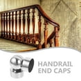thumbnail image 3 of HINTRMENT 2Pcs Handrail End Caps for Replacement Silver for Staircase, 3 of 6