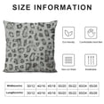 thumbnail image 5 of BANET  Throw Pillow Cover Flannel Fleece Animal Print Pillow Covers for Couch Decorative 20x20in, 5 of 5