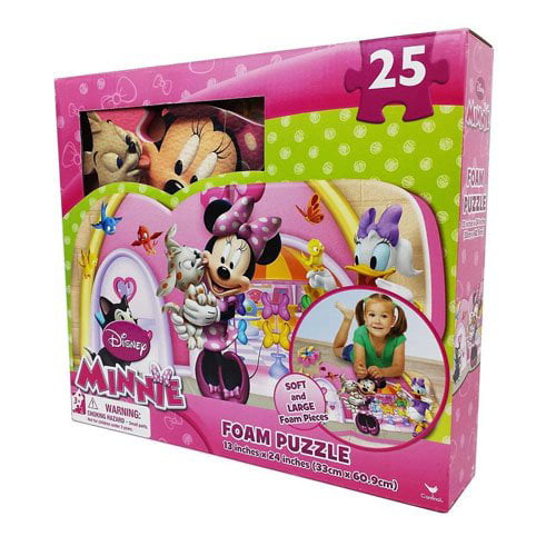 Disney Minnie 25 Piece Floor Foam Puzzle Mat Walmart Com