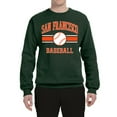 thumbnail image 2 of Wild Bobby City of San Francisco Baseball Fantasy Fan Sports Unisex Crewneck Sweatshirt, Forest Green, Large, 2 of 6