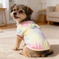thumbnail image 4 of Tie Dye Hoodie Sweatshirt Soft Breathable Apparel For Small Medium Large Puppies And Cats, 4 of 5