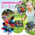 thumbnail image 4 of 6 Pcs Pinwheels For Kids Party Pinwheels Plastic Pinwheels For Yard And Garden Outdoor Landscape Lawn Decoration Backyard Games, 4 of 7