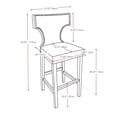 thumbnail image 4 of CorLiving Kings Studded Bonded Leather Barstool, 4 of 4