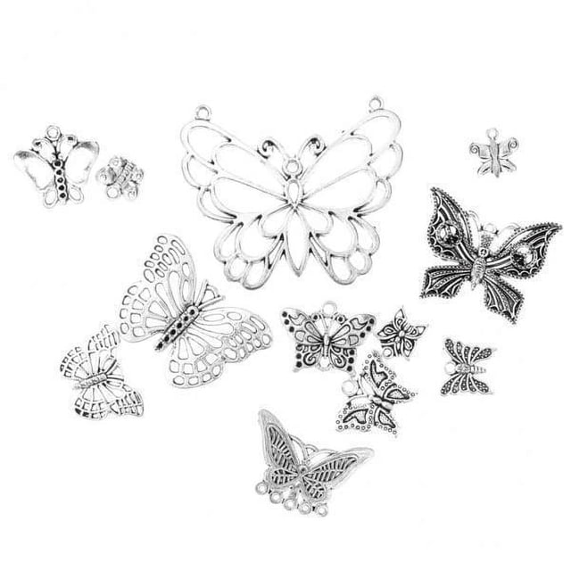 Conjunto de 6 Paquetes de 12 Colgantes Elegantes para Collares Antiguos 2 piezas