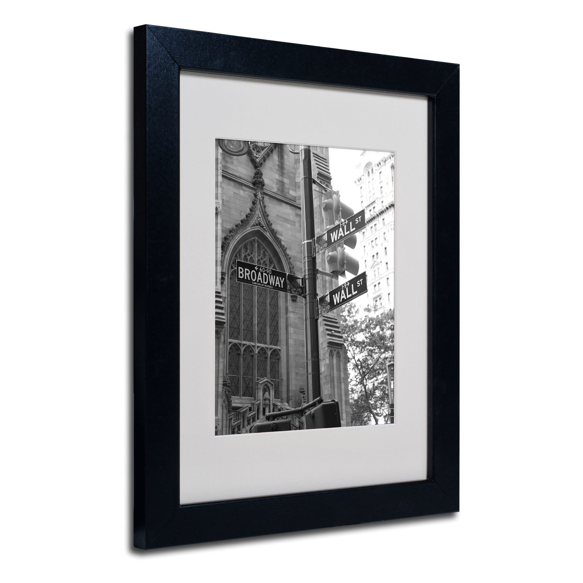 Matted art under acrylic in a wood frame