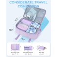 thumbnail image 4 of BAGSMART 18.5" Travel Laptop Backpack Extra Larger 40L Expandable Business Backpack with Packing Cubes, Airline Approved Carry On Luggage Backpack, Waterproof College Daypack with Shoe Bag, Purple, 4 of 7