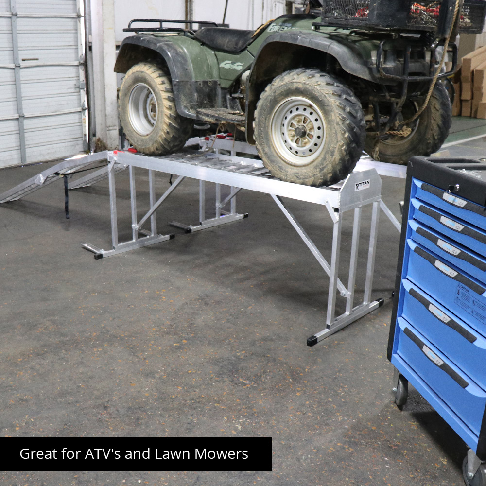 Buy Titan Ramps Aluminum Stand With 7.5 FT Long Aluminum Plate Top ...