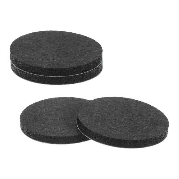 Furniture Sliders, Round Self Adhesive Felt Furniture Pads, Floor Protectors for Furniture Feet Hardwood Floors 2" 4Pcs