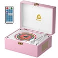 thumbnail image 1 of Reproductor de CD KLIM de estilo retro vintage con Bluetooth y altavoz rosa, 1 of 7